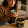 Shelterhut Gold Patchouli_2 Shelterhut Gold Patchouli Scented Soy Coconut Blend Candle – 6 oz Travel Tin (2 Pack)
