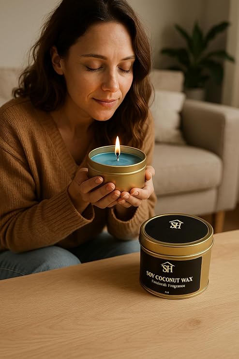 Shelterhut Gold Patchouli_2 Shelterhut Gold Patchouli Scented Soy Coconut Blend Candle – 6 oz Travel Tin (2 Pack)