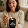 Shelterhut Winter Scented Candle – Soy Coconut Blend, 11 oz Black Glass Tumbler