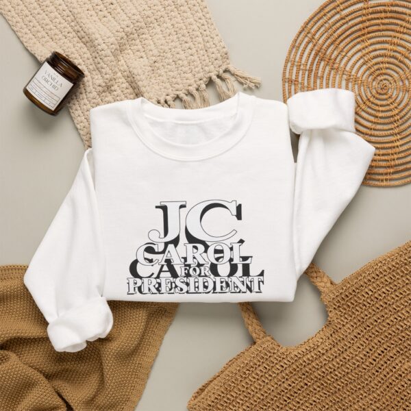 10482659350915118871_2048.jpeg JC Carol for President Crewneck Sweatshirt | Shelterhut