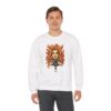 444 Flame Spirit Art Crewneck Sweatshirt | Shelterhut