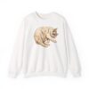 Ayiko White Cat Art Crewneck Sweatshirt | Shelterhut