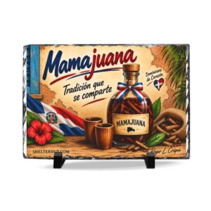 12839182960836203822_2048.jpeg Roger L. Crique Dominican Heritage Slate Desk Plaque | Mamajuana