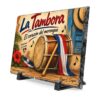 Roger L. Crique Dominican Heritage Slate Desk Plaque | La Tambora