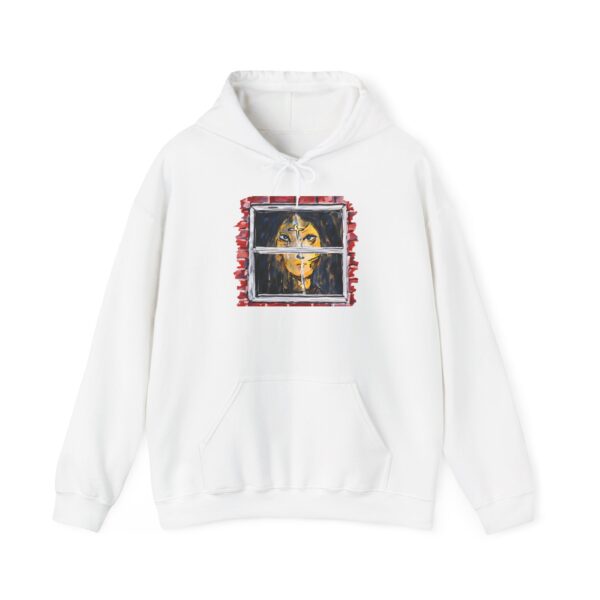 13481848978579838252_4096.jpeg Behind the Window by Roger L. Crique Art Hoodie | Shelterhut