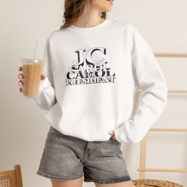 13835676022669485854_2048.jpeg JC Carol for President Crewneck Sweatshirt | Shelterhut