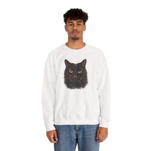 Bella Black Cat Art Crewneck Sweatshirt | Shelterhut