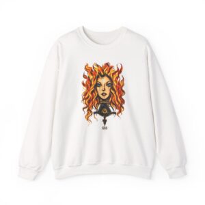 13992315038533132953_2048.jpeg 444 Flame Spirit Art Crewneck Sweatshirt | Shelterhut