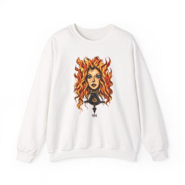 444 Flame Spirit Art Crewneck Sweatshirt | Shelterhut