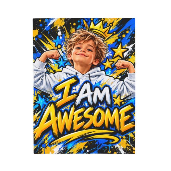 15081986357959493526_2048.jpeg I Am Awesome by Roger L. Crique Art Throw Blanket | Shelterhut