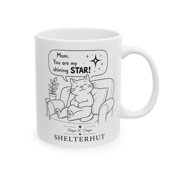 17373015917724783460_2048.jpeg Roger L. Crique Mom You're My Star Pet Square Ceramic Mug