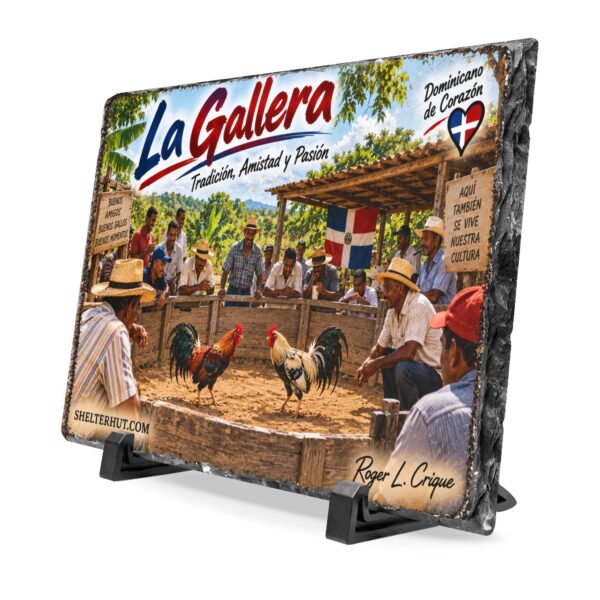 2378130123467953278_2048.jpeg Roger L. Crique Dominican Heritage Slate Desk Plaque | La Gallera