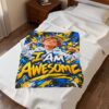 2695486447534442489_2048.jpeg I Am Awesome by Roger L. Crique Art Throw Blanket | Shelterhut