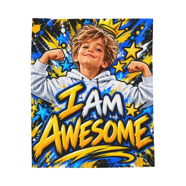 6020622428635362848_2048.jpeg I Am Awesome by Roger L. Crique Art Throw Blanket | Shelterhut
