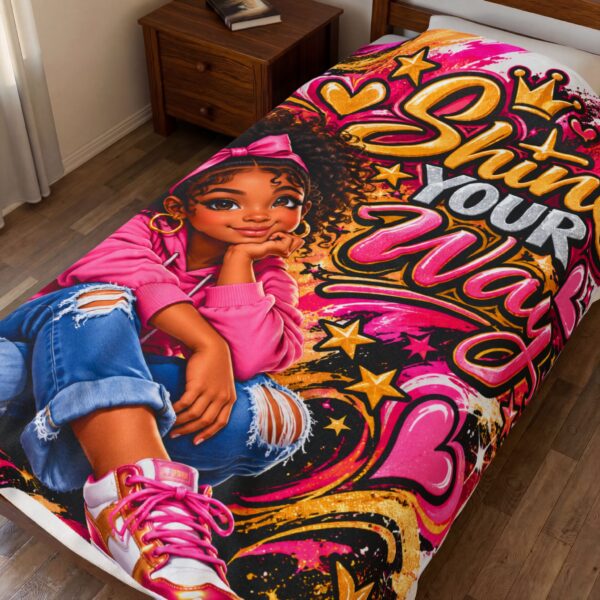 Shine Your Way by Roger L. Crique Art Throw Blanket | Shelterhut