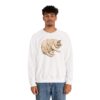 Ayiko White Cat Art Crewneck Sweatshirt | Shelterhut
