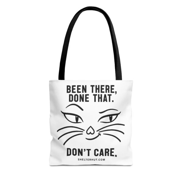10823637651759118648_2048-1.jpeg Roger L. Crique | Been There, Done That, Don't Care – Cat Attitude Tote Bag