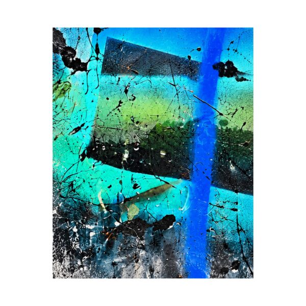 Turquoise Storm I opens a three-piece series within Roger L. Crique’s Shelterhut Hidden Visions collection.