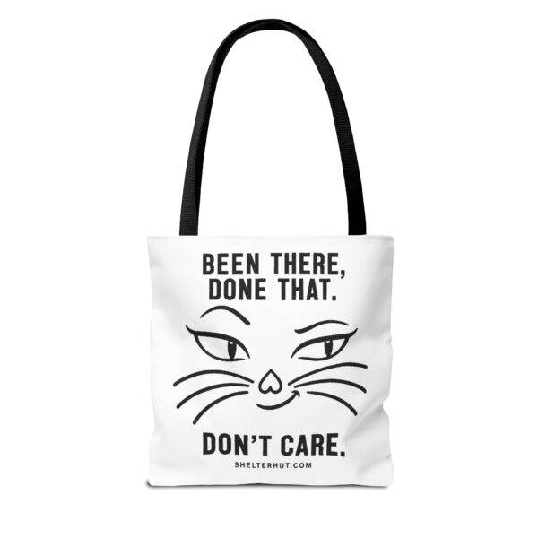 14173932358898049381_2048-1.jpeg Roger L. Crique | Been There, Done That, Don't Care – Cat Attitude Tote Bag