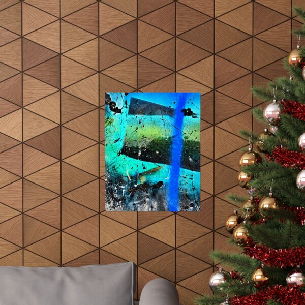 Turquoise Storm I opens a three-piece series within Roger L. Crique’s Shelterhut Hidden Visions collection.