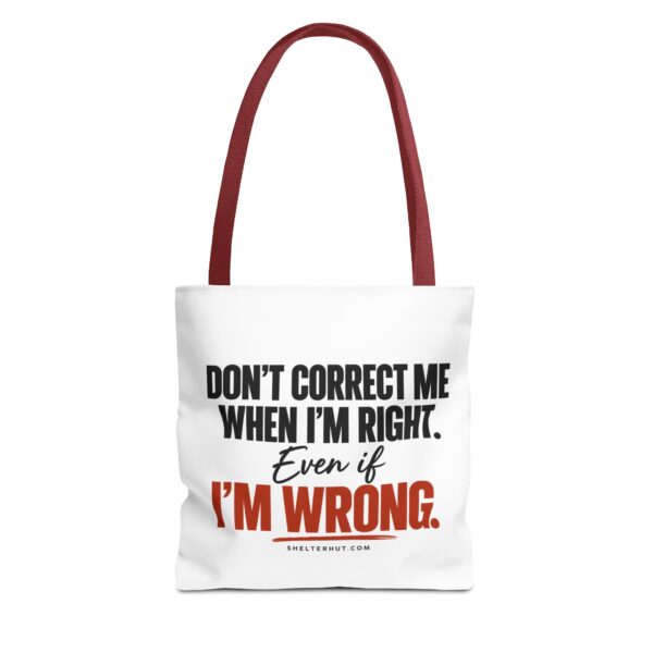 16283402013597679889_2048-2.jpeg Roger L. Crique | Don't Correct Me When I'm Right – Funny Statement Tote Bag