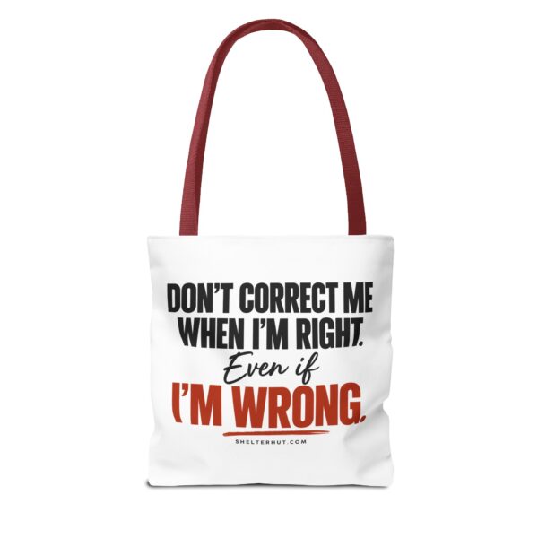 17096905320953331364_2048-2.jpeg Roger L. Crique | Don't Correct Me When I'm Right – Funny Statement Tote Bag