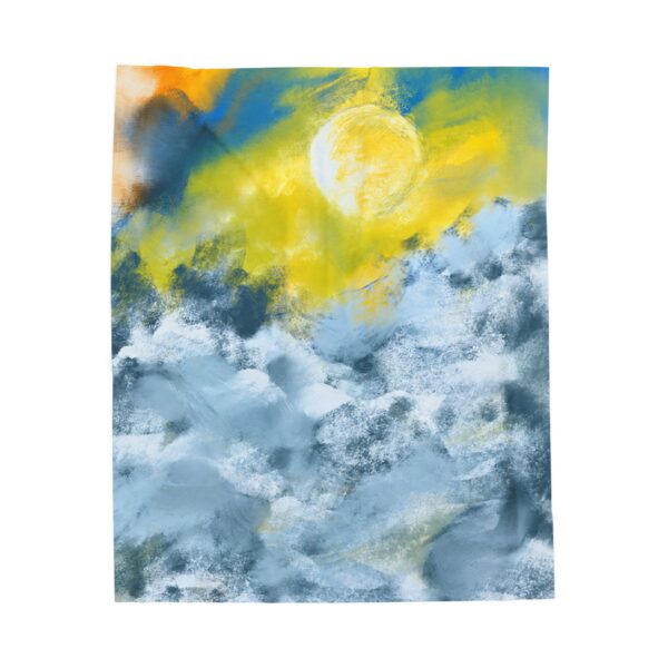 17161743905323685655_2048.jpeg Beyond the Clouds – Velveteen Plush Art Blanket by Roger L. Crique