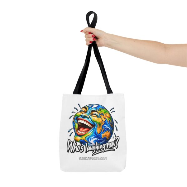 18073257974954489495_2048.jpeg Roger L. Crique | Who's Laughing Now? Artistic World Tote Bag