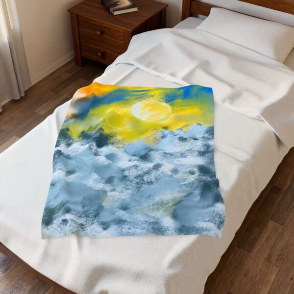 18401747706791834835_2048.jpeg Beyond the Clouds – Velveteen Plush Art Blanket by Roger L. Crique
