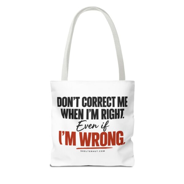 1901417101964950289_2048-2.jpeg Roger L. Crique | Don't Correct Me When I'm Right – Funny Statement Tote Bag