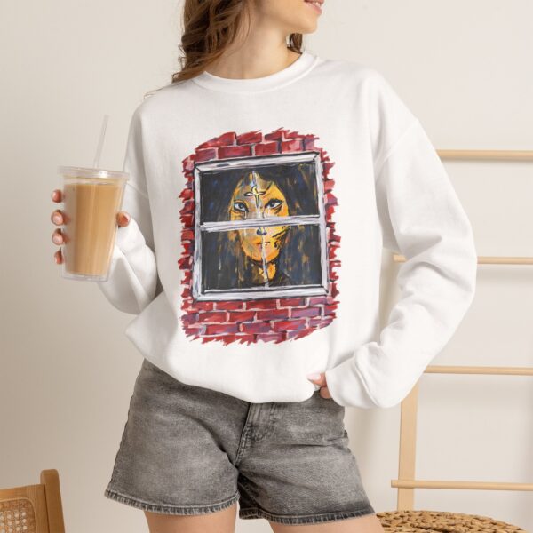 Behind the Window Art Crewneck Sweatshirt | Shelterhut