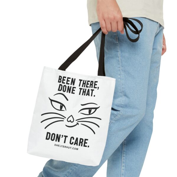 449757807703239465_2048-1.jpeg Roger L. Crique | Been There, Done That, Don't Care – Cat Attitude Tote Bag