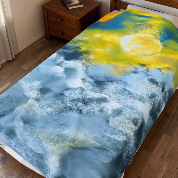 9679133086713229908_2048.jpeg Beyond the Clouds – Velveteen Plush Art Blanket by Roger L. Crique